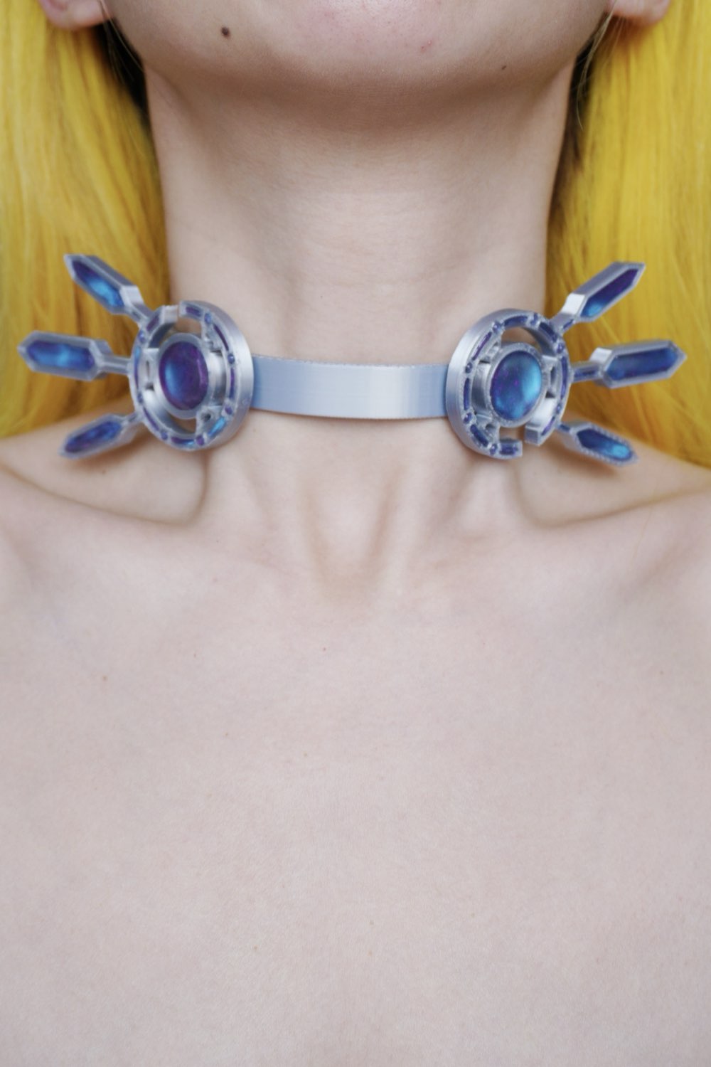 XZ001 Futuristic Star Wars-inspired Cyberpunk Mechanical Wing Necklace