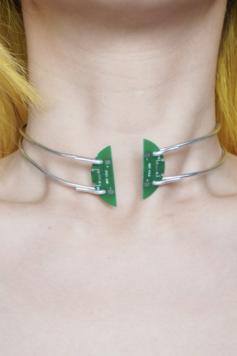 GP003 Electronic Chip Tassel Necklace (one -of-a-kind)