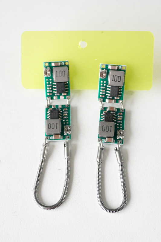 DZE001Circuit Board Tassel Earrings (Stainless Steel Earrings)