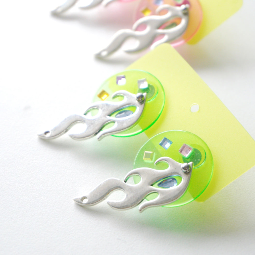 Cute Neon Glow Earrings — Adorable Handmade Acrylic Jewelry