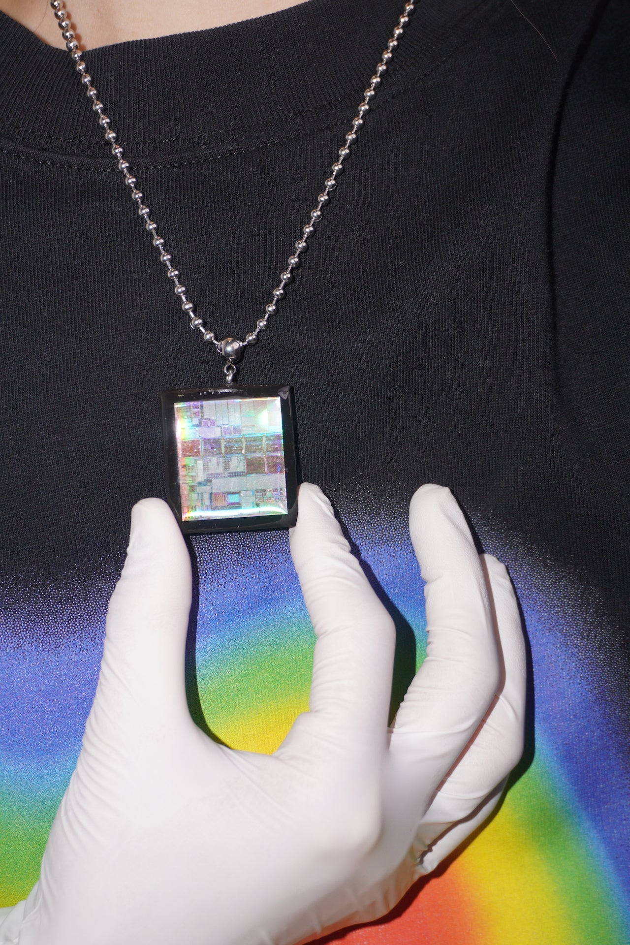 DZ008
Circuit Board Long Necklace