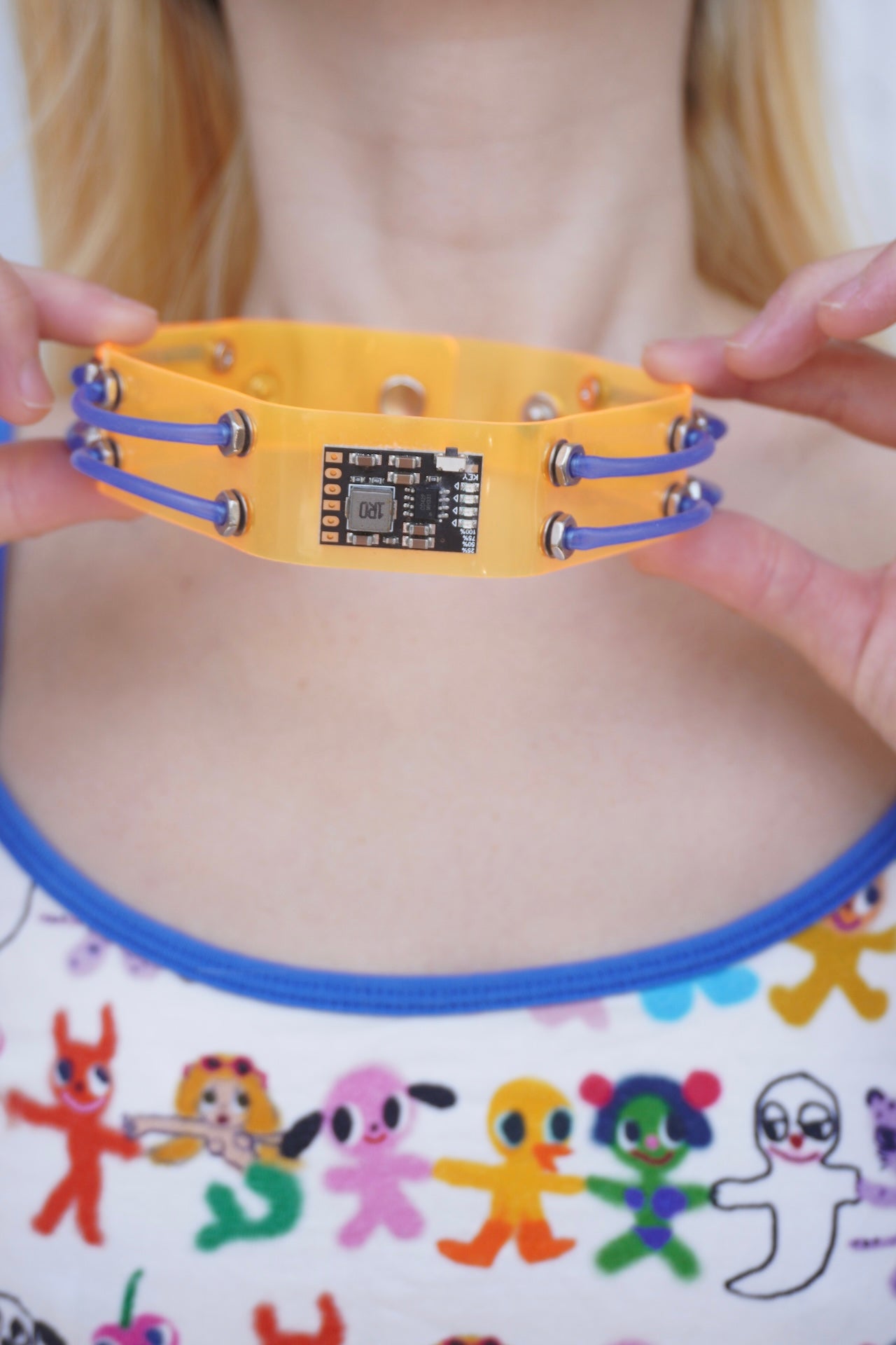 NH002 Neon Electronic Circuit Board Collar