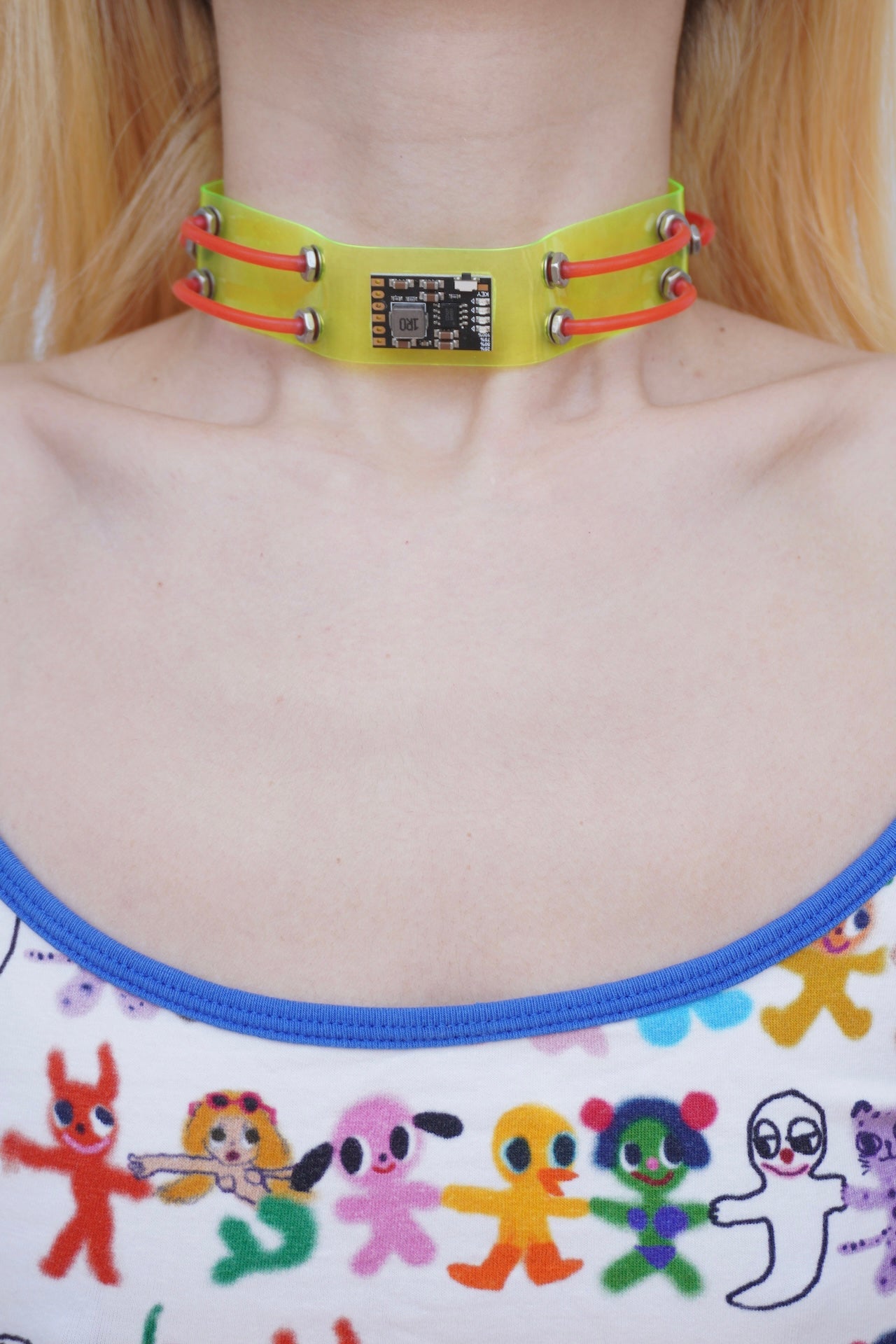 NH002 Neon Electronic Circuit Board Collar
