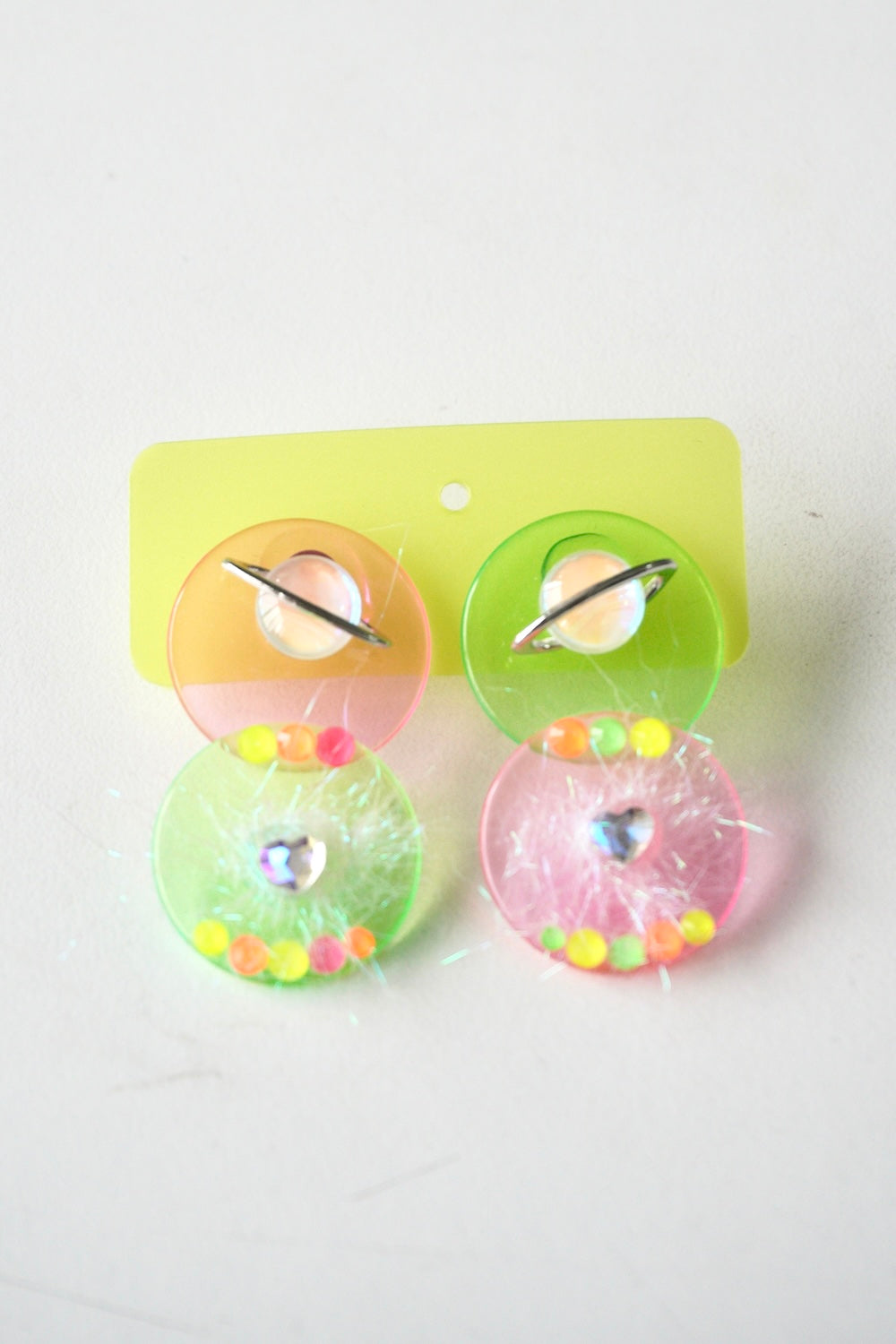 NHE002 Jelly Bubble Plush Cute Earrings(Stainless Steel Earrings)
