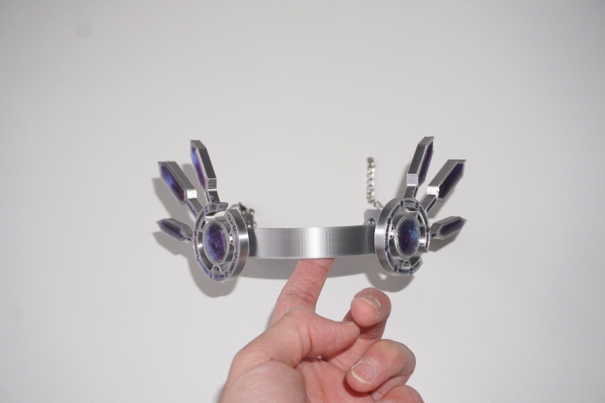 XZ001 Futuristic Star Wars-inspired Cyberpunk Mechanical Wing Necklace