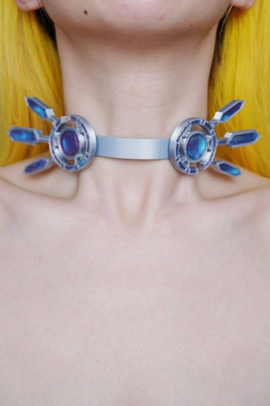 XZ001 Futuristic Star Wars-inspired Cyberpunk Mechanical Wing Necklace