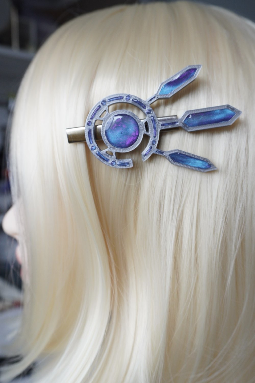 XZE001 Futuristic Star Wars-inspired Cyberpunk Mechanical Wing Hairclip (one)