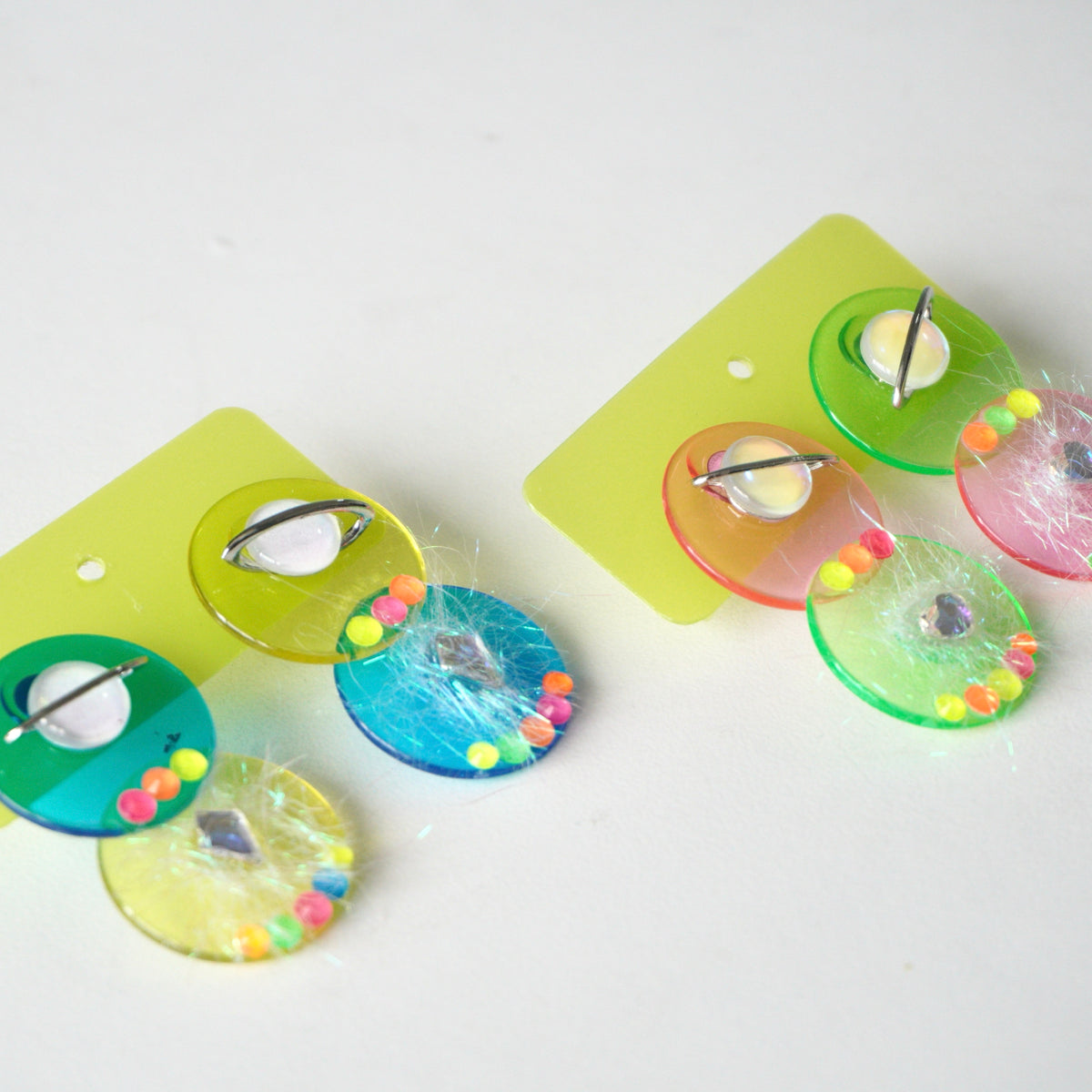 NHE002 Jelly Bubble Plush Cute Earrings(Stainless Steel Earrings)