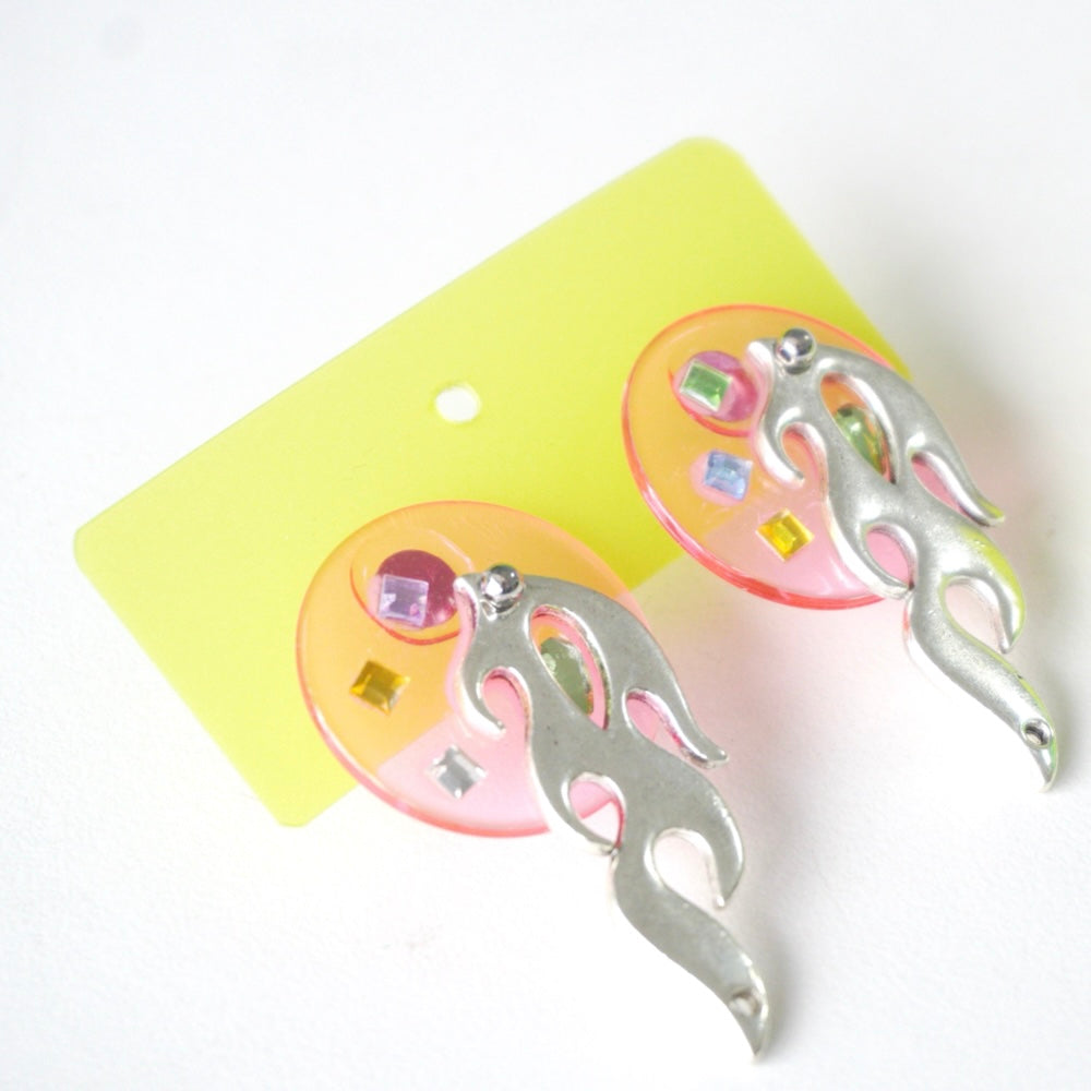 Cute Neon Glow Earrings — Adorable Handmade Acrylic Jewelry