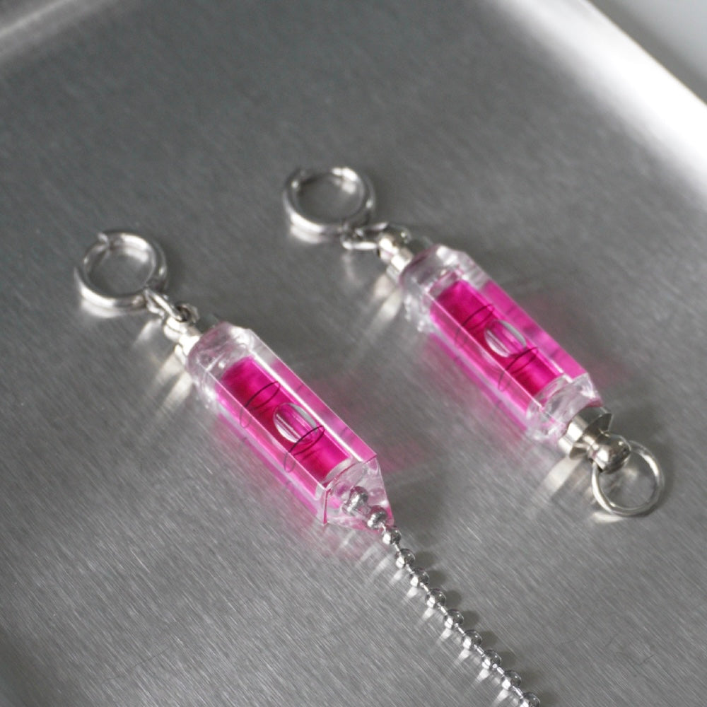 Futuristic Cyberpunk  Asymmetrical Level Earrings —Handmade Design Jewelry