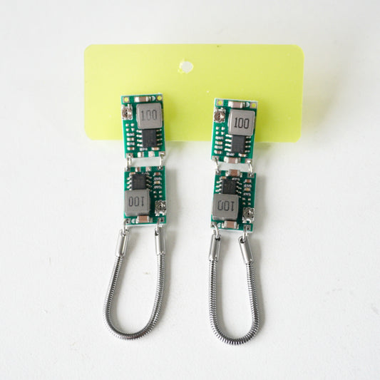 DZE001Circuit Board Tassel Earrings (Stainless Steel Earrings)