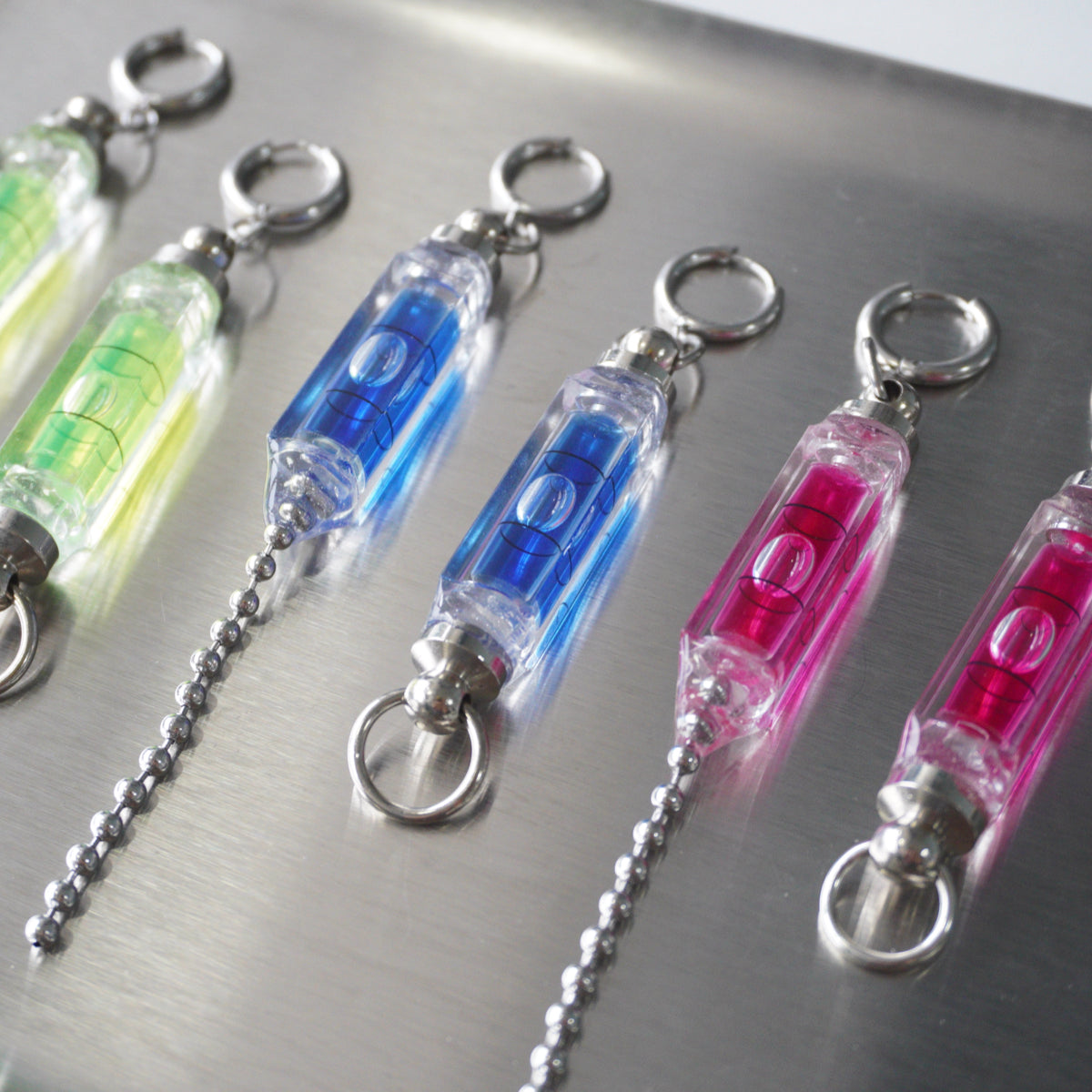 SPE001 Horizontal Asymmetrical Futuristic Earrings(Stainless Steel Earrings)