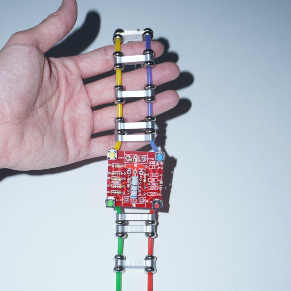 DZ011 Cyberpunk Circuit Board Double-Layer Choker