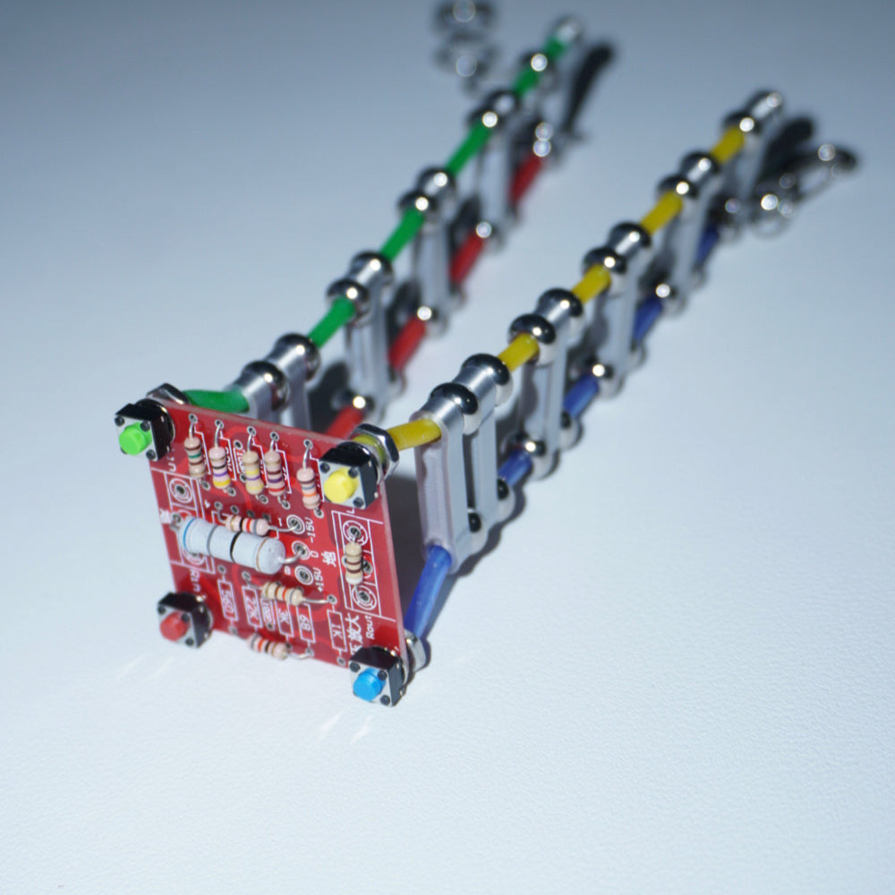 DZ011 Cyberpunk Circuit Board Double-Layer Choker