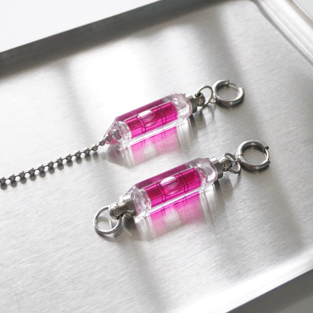 Futuristic Cyberpunk  Asymmetrical Level Earrings —Handmade Design Jewelry