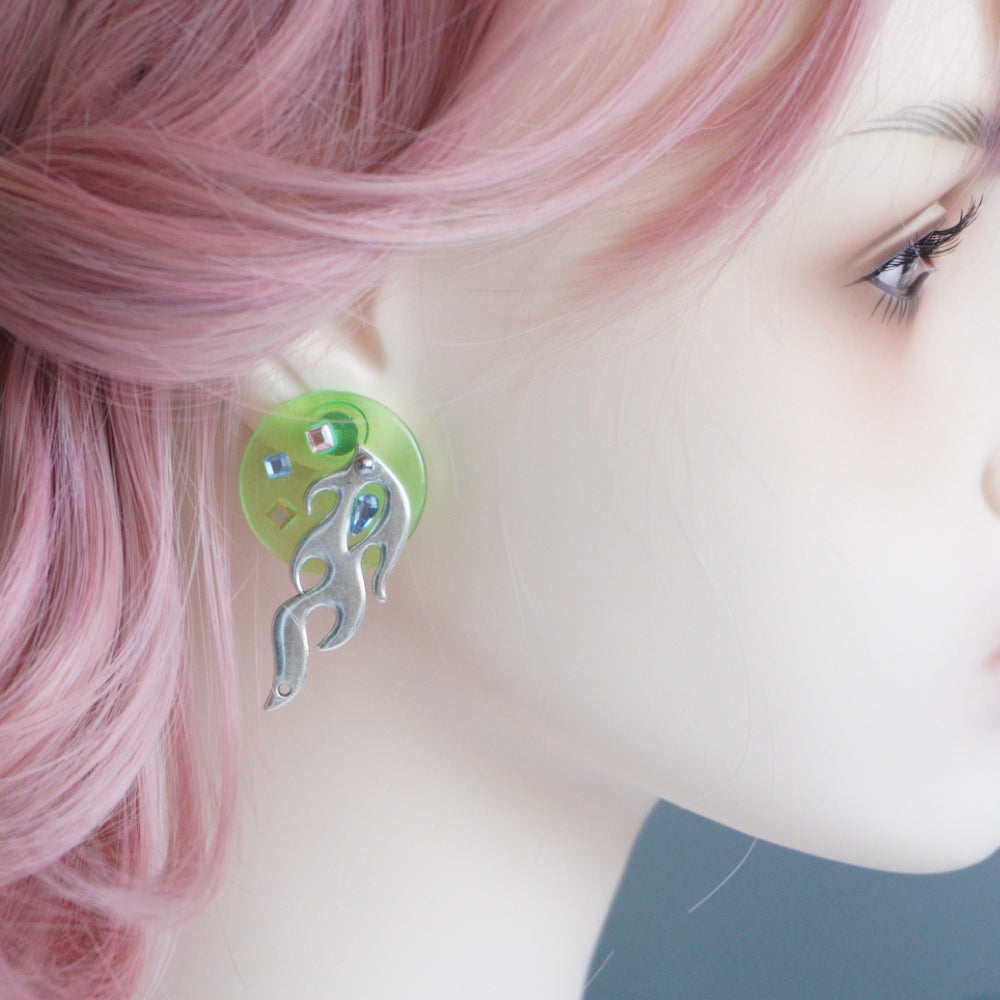 Cute Neon Glow Earrings — Adorable Handmade Acrylic Jewelry