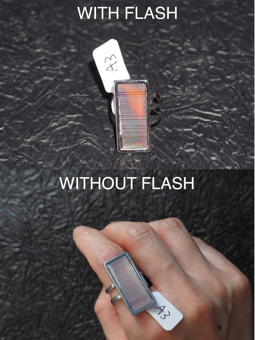 One-of-a-Kind Electronic Chip Ring — Rectangle