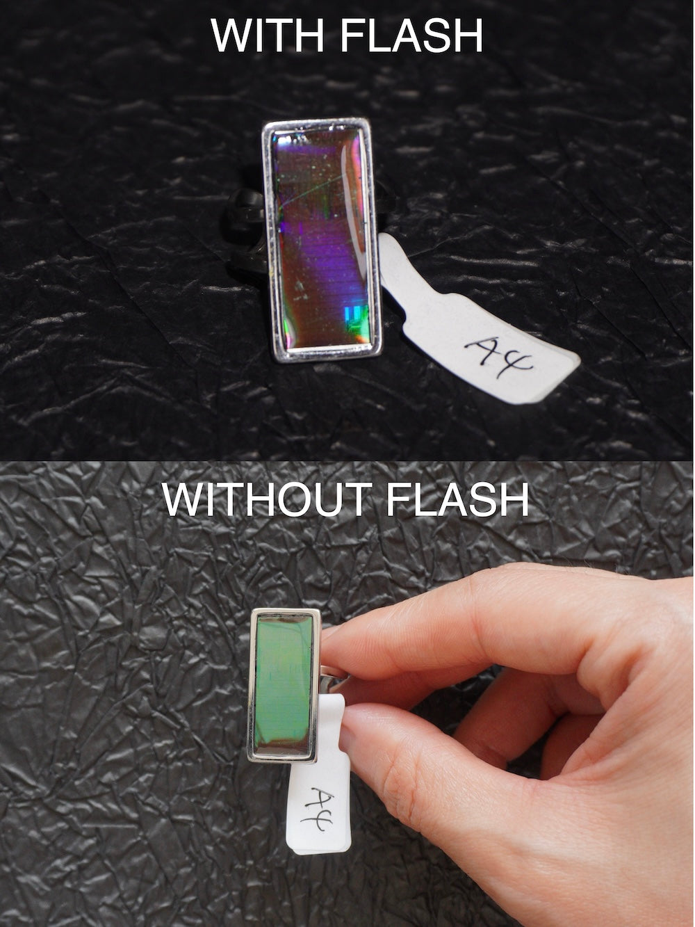 One-of-a-Kind Electronic Chip Ring — Rectangle