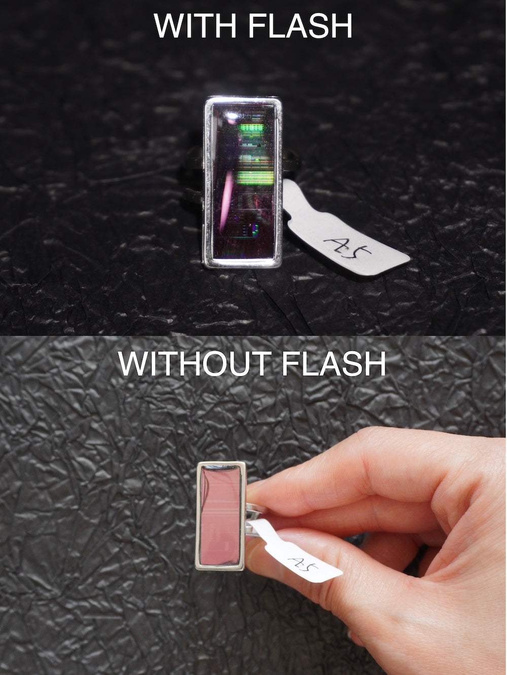 One-of-a-Kind Electronic Chip Ring — Rectangle