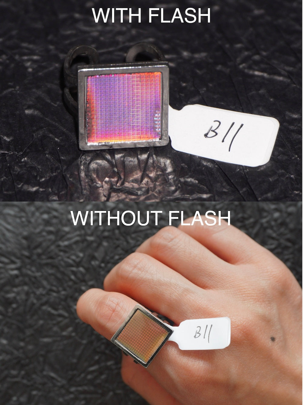 One-of-a-Kind Electronic Chip Ring — Square
