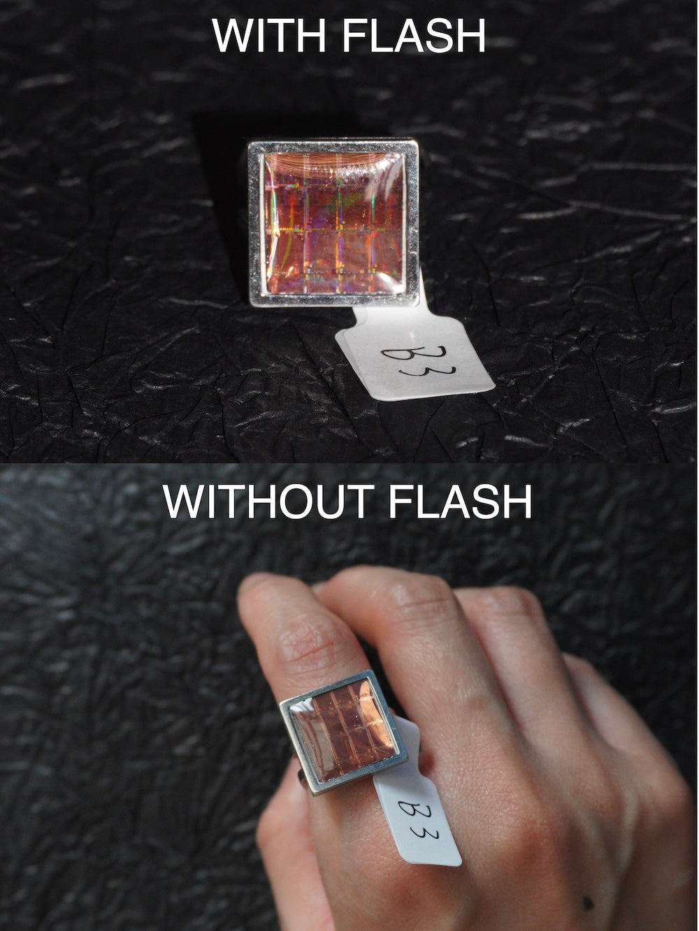 One-of-a-Kind Electronic Chip Ring — Square