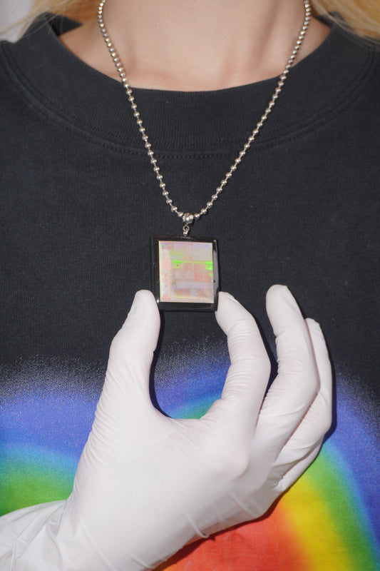 DZ008 Circuit Board Long Necklace