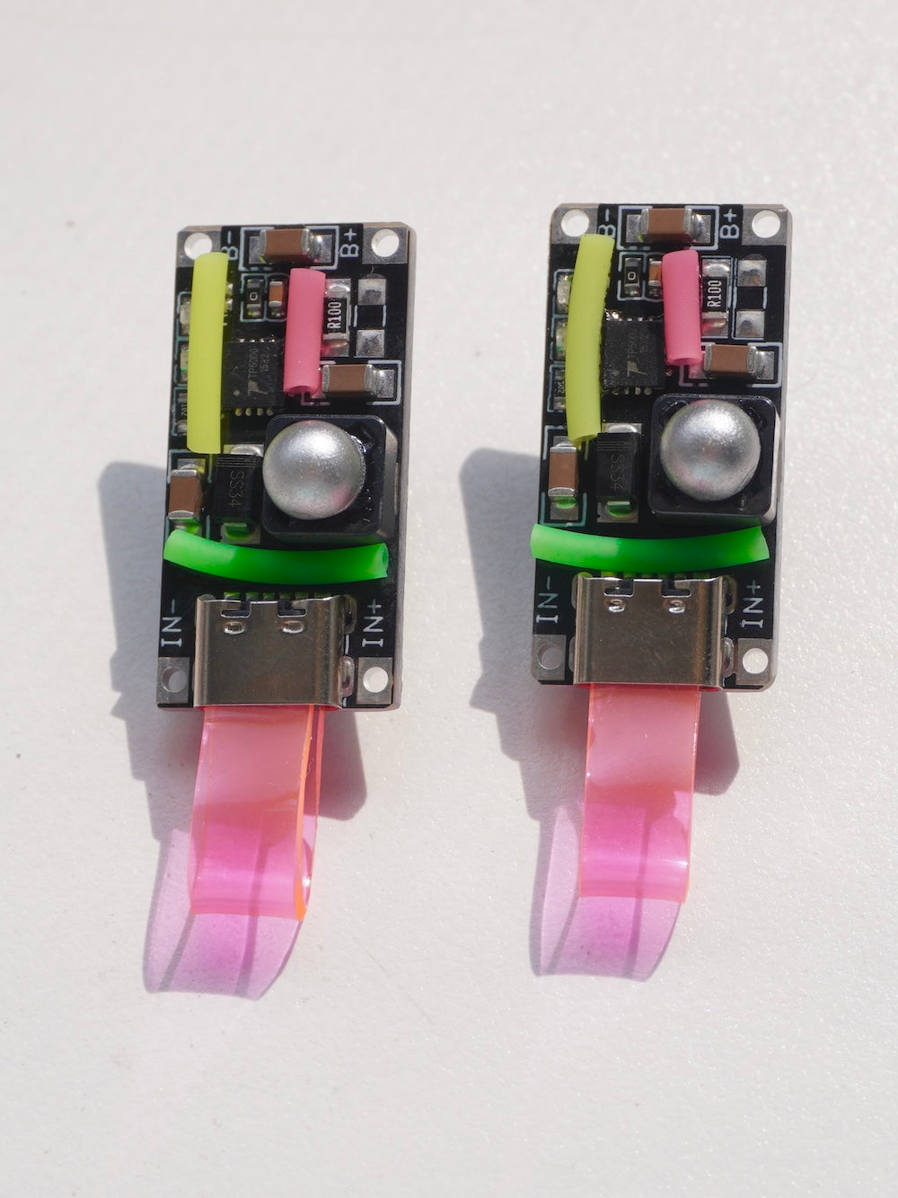 DZE002 Circuit Board Neon Fluorescent Earrings(Stainless Steel Earrings)