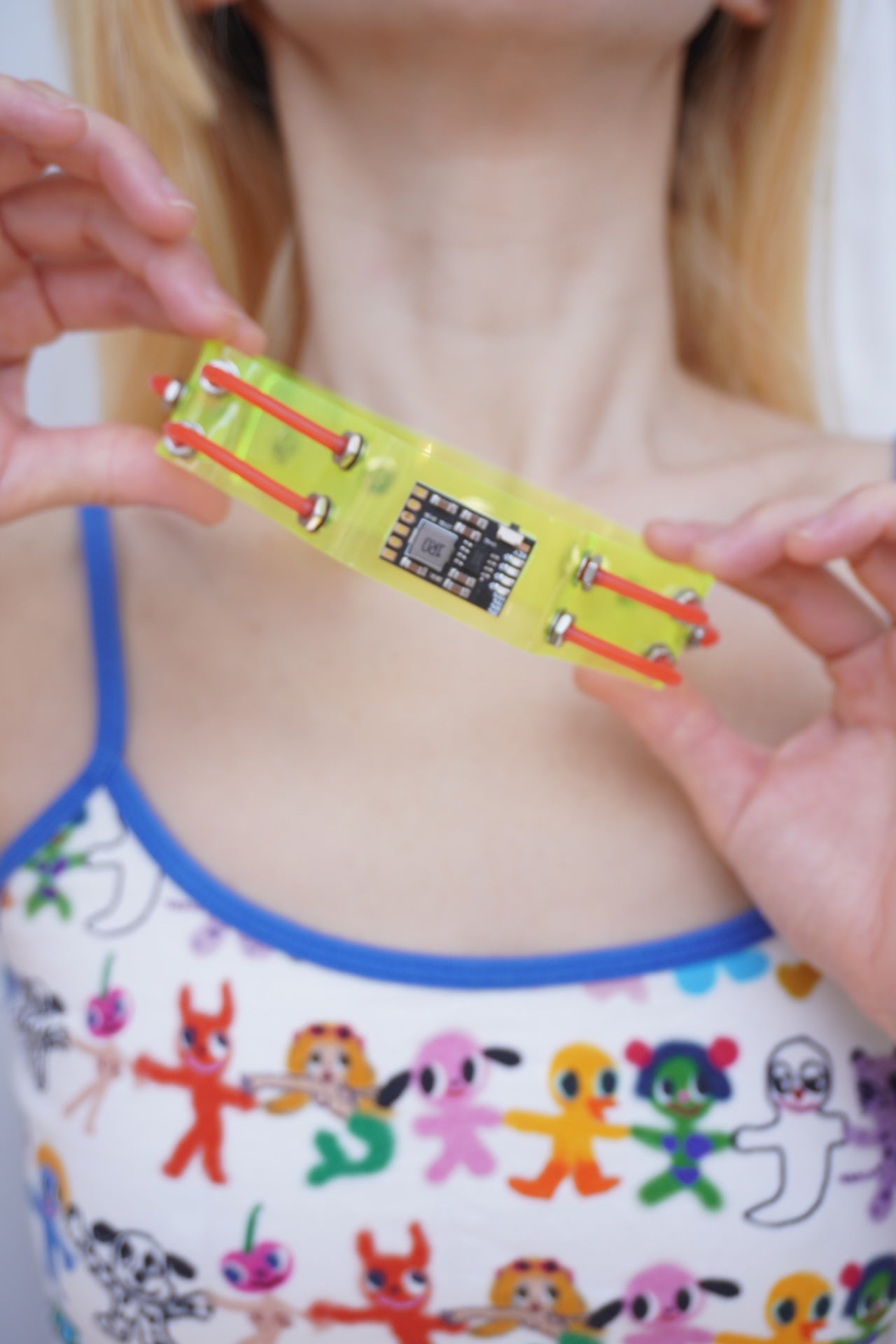 NH002 Neon Electronic Circuit Board Collar