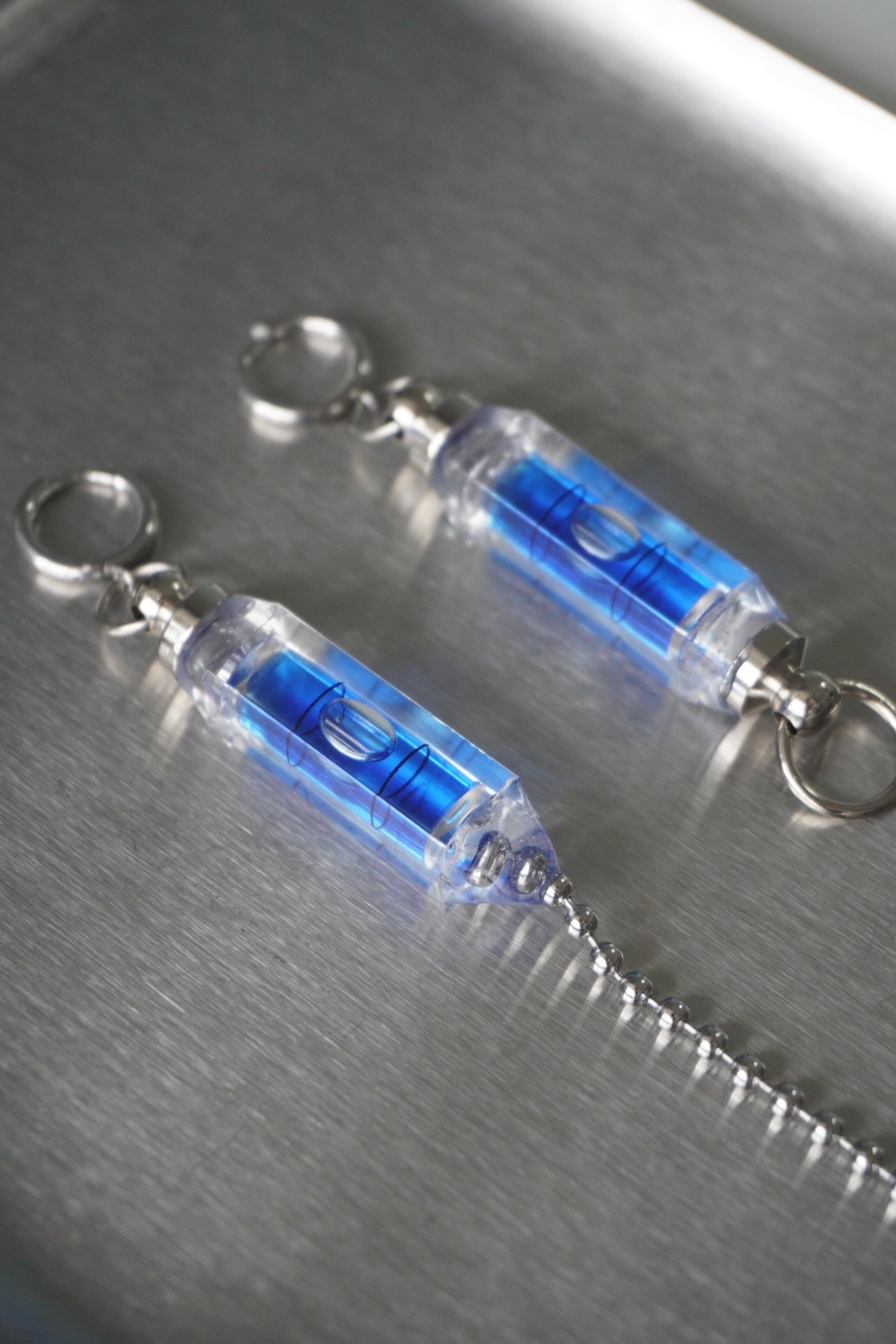 SPE001 Horizontal Asymmetrical Futuristic Earrings(Stainless Steel Earrings)