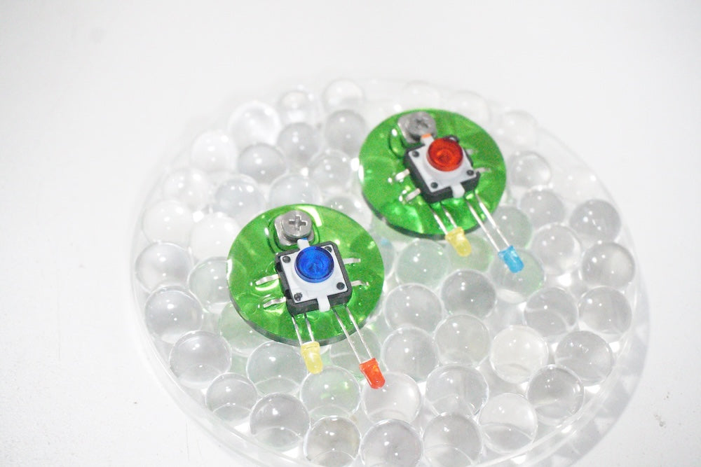 DZE003 Jelly Bubble Electronic Component Earrings(Stainless Steel Earrings)