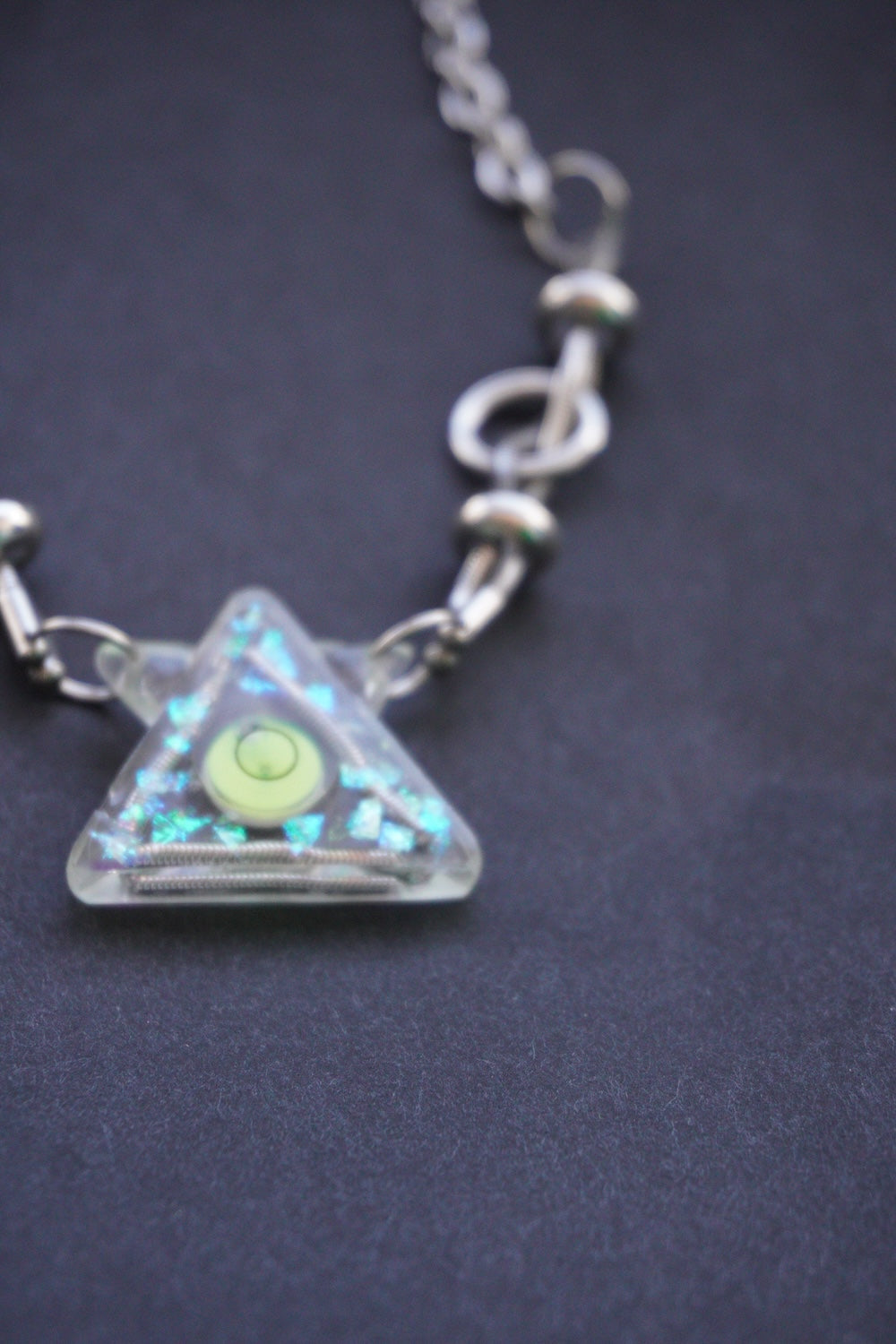 SP002 Triangle Level Futuristic Necklace