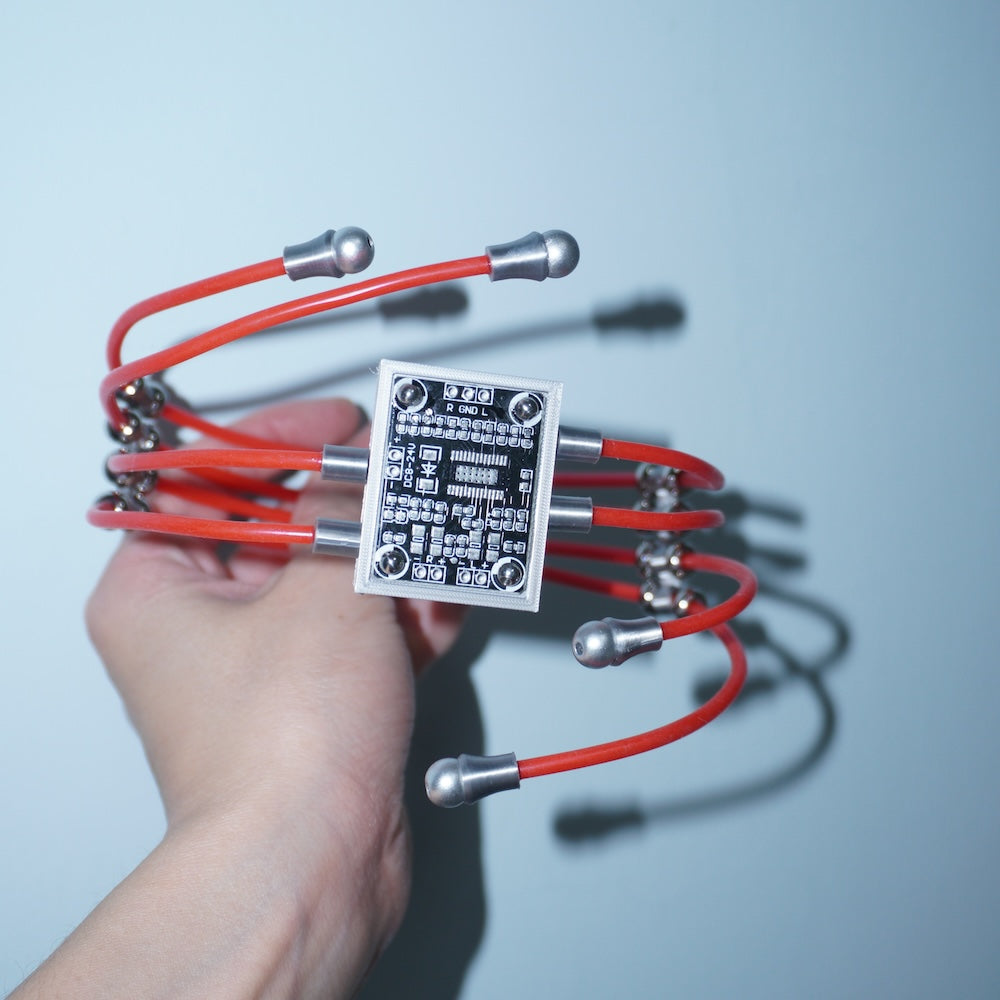 DZ013 Custom Edition Cyberpunk Magnetic Multi-Layer Necklace Detachable Main Body for Customizable Styling