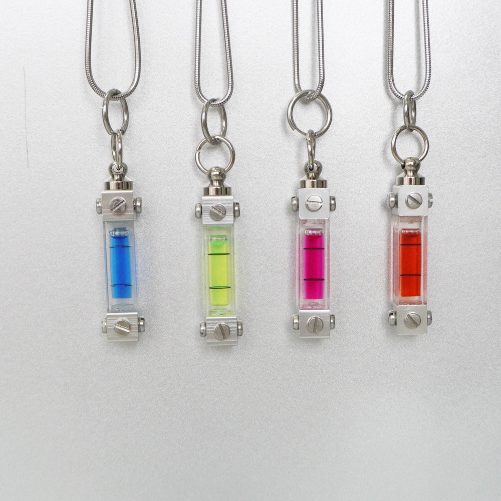 Modular Spirit Level Necklace | Futuristic Cyberpunk Handmade Jewelry(4 Colours)