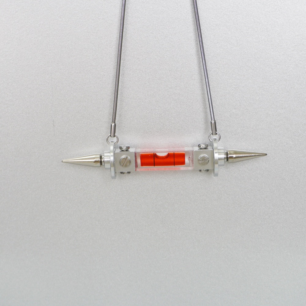 Spike Spirit Level Necklace | Futuristic Cyberpunk Statement Jewelry (4 Colours)
