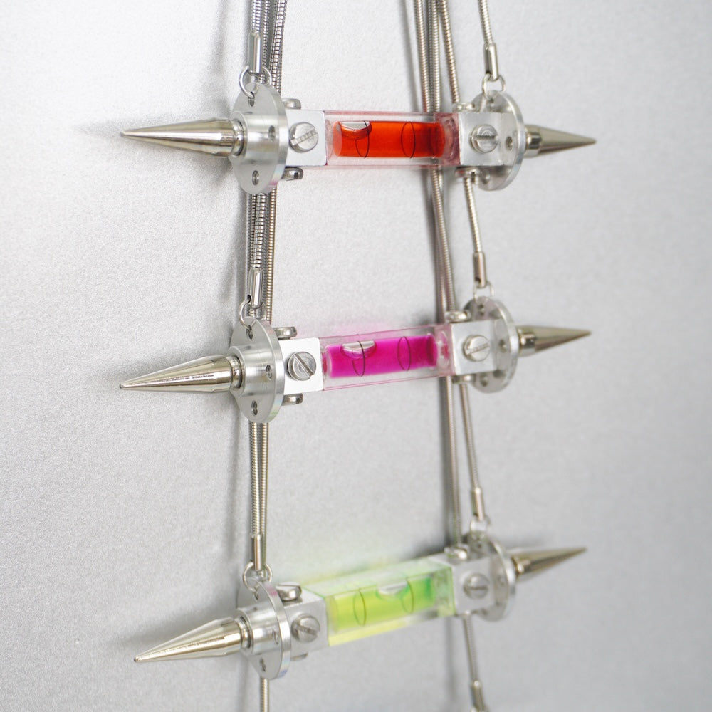 Spike Spirit Level Necklace | Futuristic Cyberpunk Statement Jewelry (4 Colours)