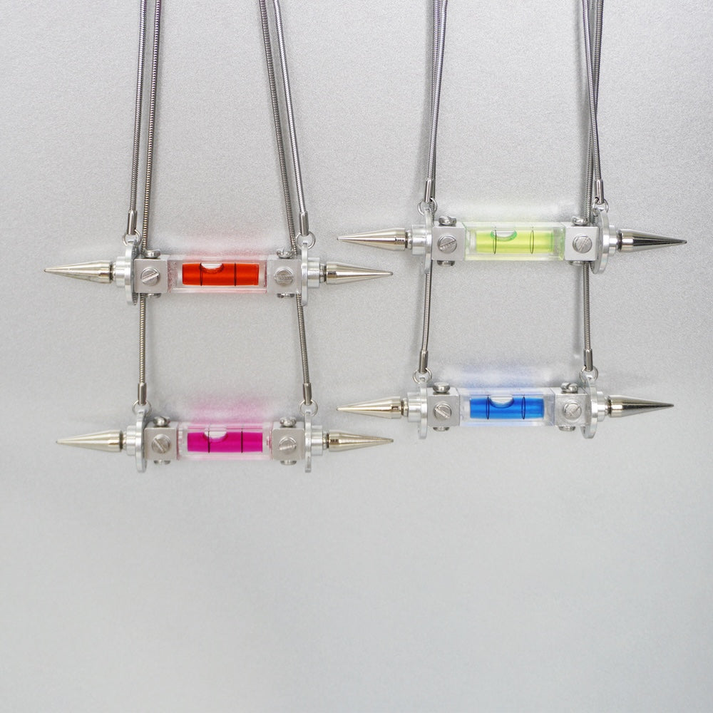 Spike Spirit Level Necklace | Futuristic Cyberpunk Statement Jewelry (4 Colours)