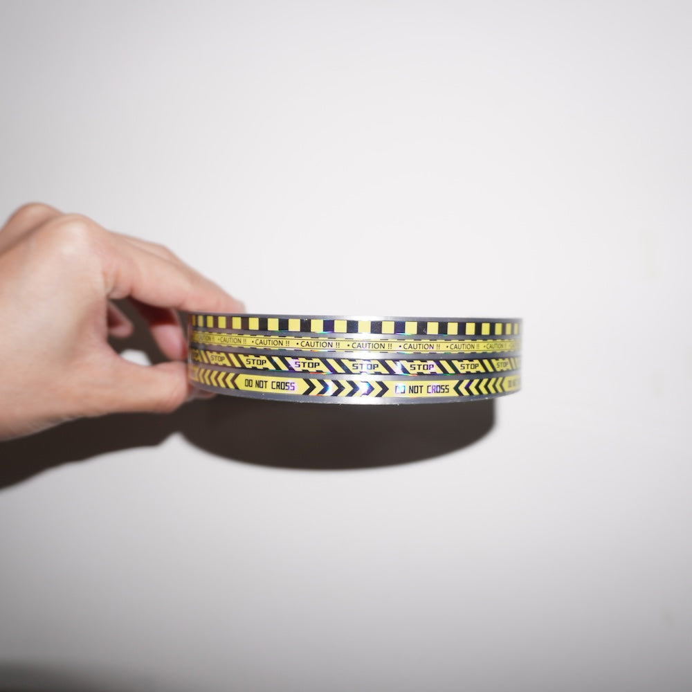 DZ015 Warning Line Cyberpunk Exaggerated Futuristic Neck Collar