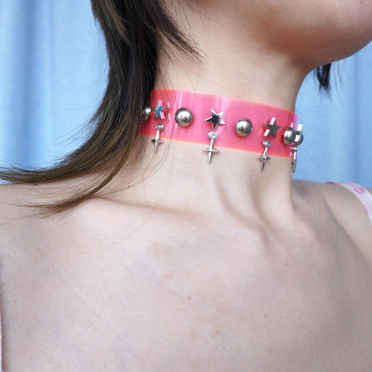 Futuristic Cyberpunk Neon Circuit Board Collar — Dual-Use Collar Bracelet Neon Necklace