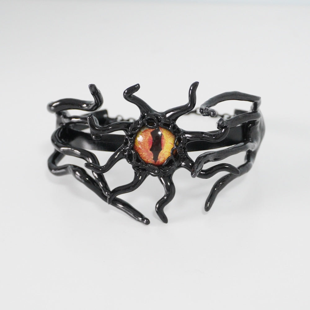 Unique Tentacle Cthulhu Eye Polymer Clay Handmade Statement Choker Necklace