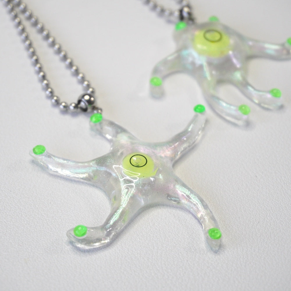 Futuristic Necklace — Handmade Resin Spirit Level Necklace