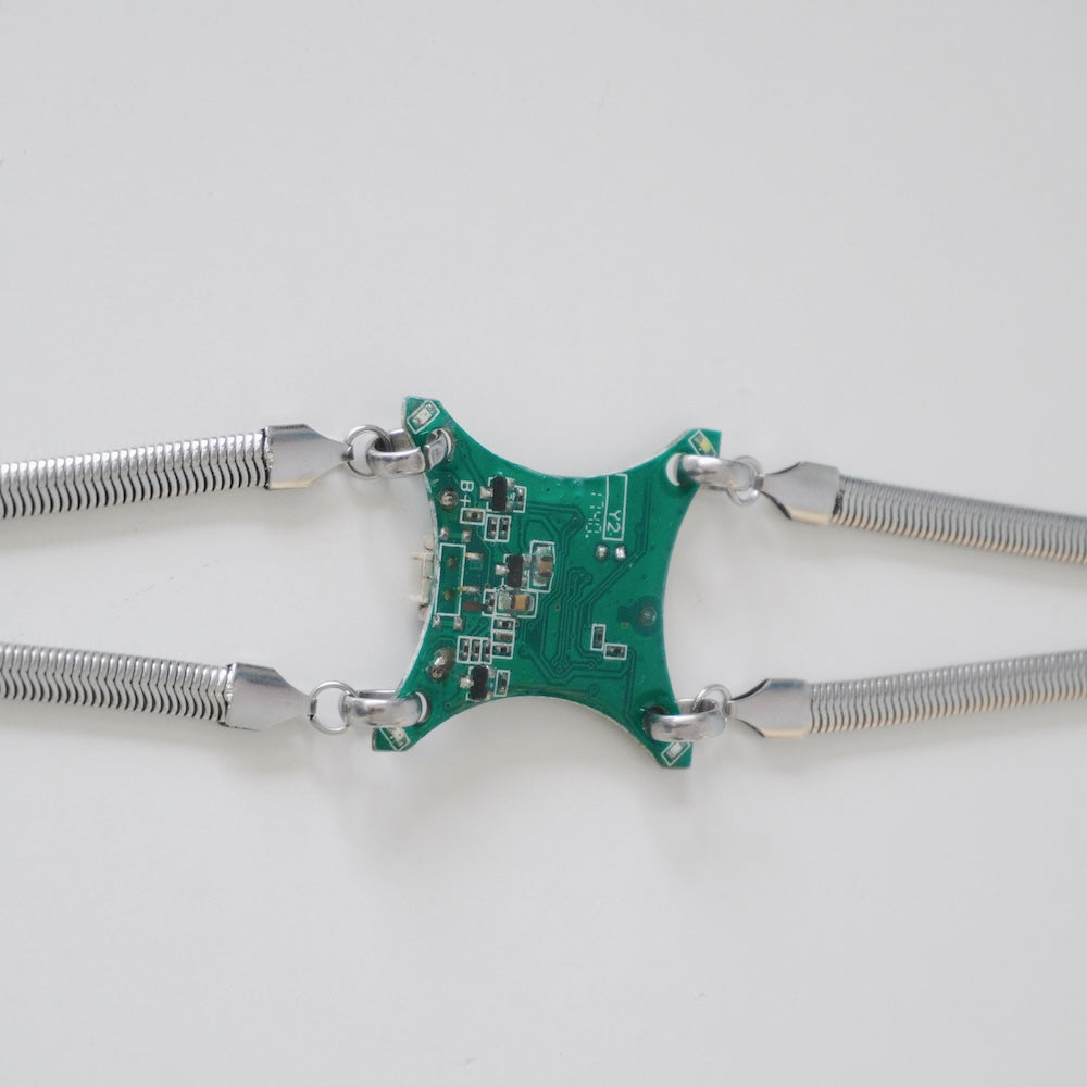 Futuristic Alien-Inspired Circuit Choker- Recycling of Waste Circuit Boards