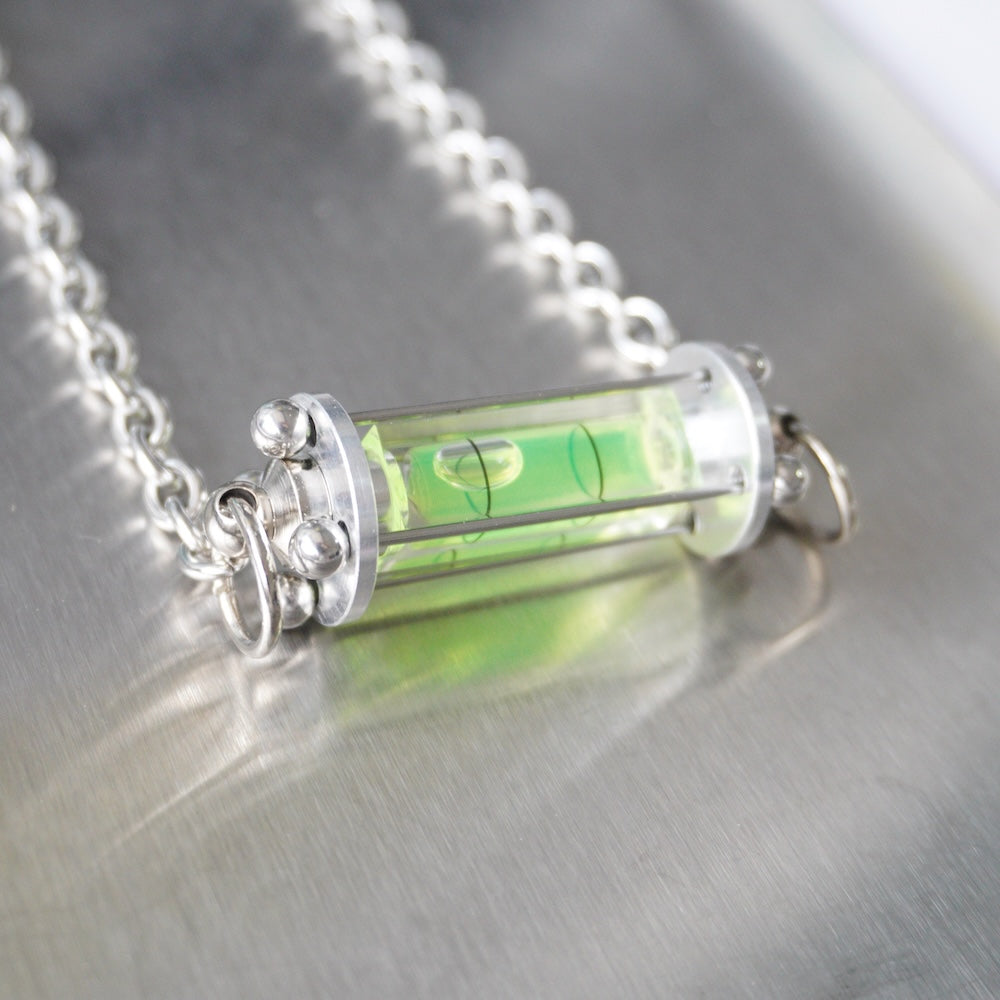 Mechanical Spirit Level Choker | Futuristic Cyberpunk Statement Necklace(3 Colours)