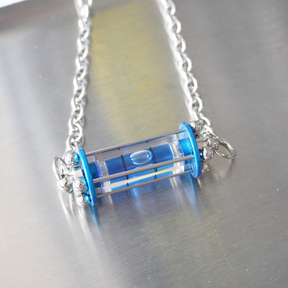 Mechanical Spirit Level Choker | Futuristic Cyberpunk Statement Necklace(3 Colours)