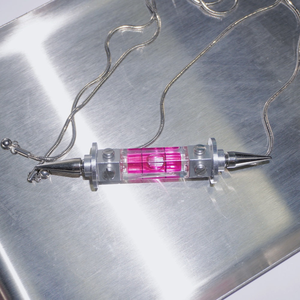 Spike Spirit Level Necklace | Futuristic Cyberpunk Statement Jewelry (3 Colours)