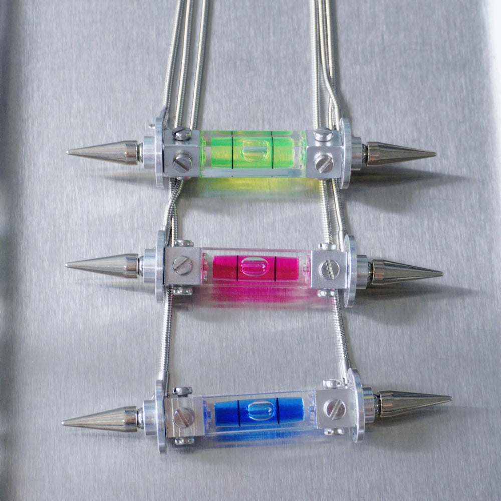 Spike Spirit Level Necklace | Futuristic Cyberpunk Statement Jewelry (3 Colours)