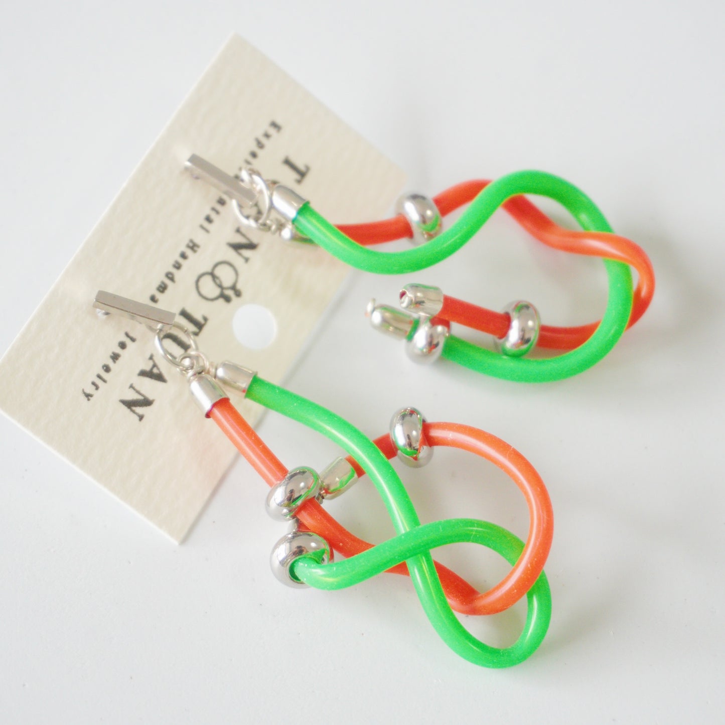 Handmade Cyberpunk Wire Tube Earrings