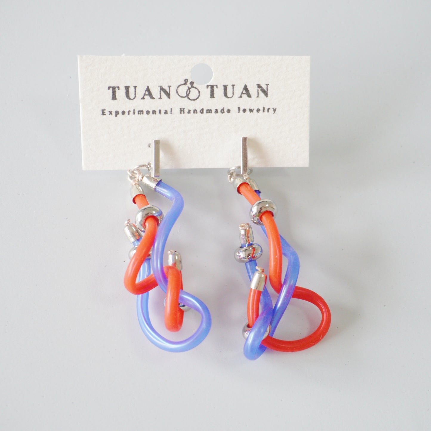 Handmade Cyberpunk Wire Tube Earrings