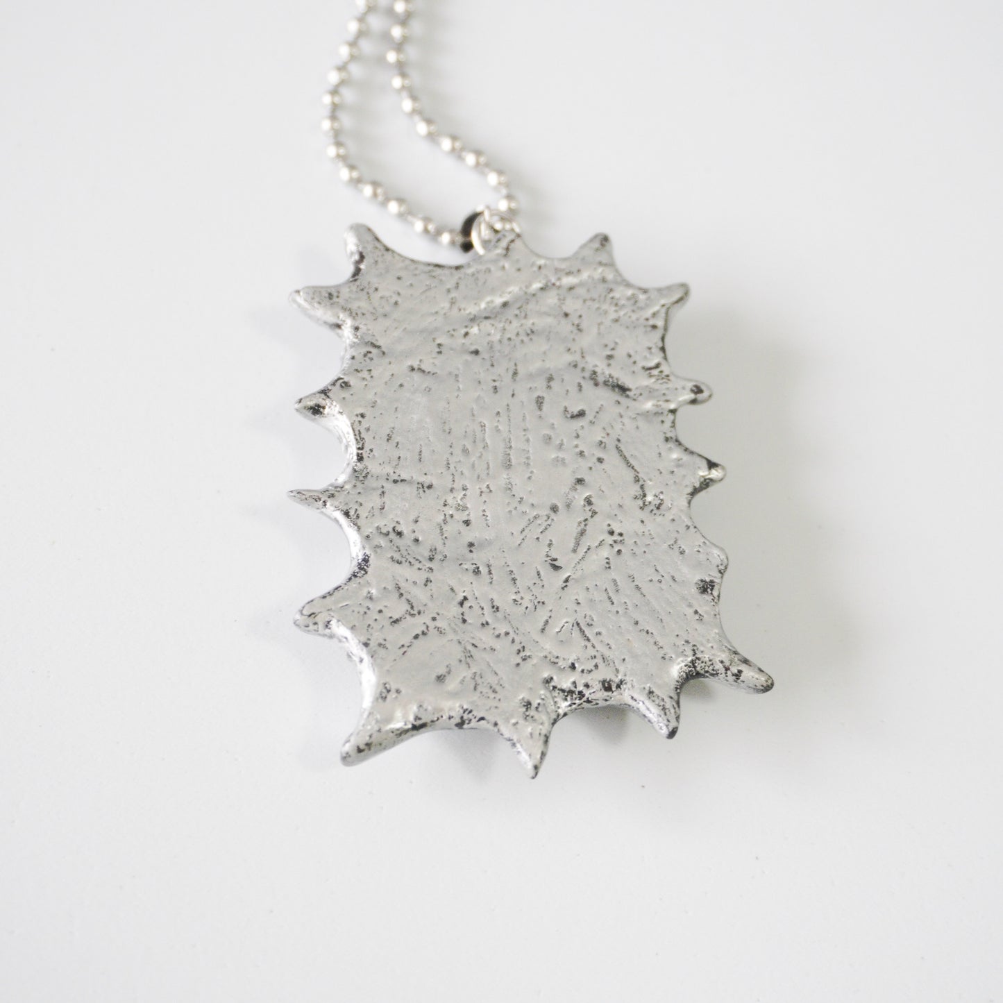 Circuit Board Polymer Clay Spiked Pendant Necklace — One-of-a-Kind
