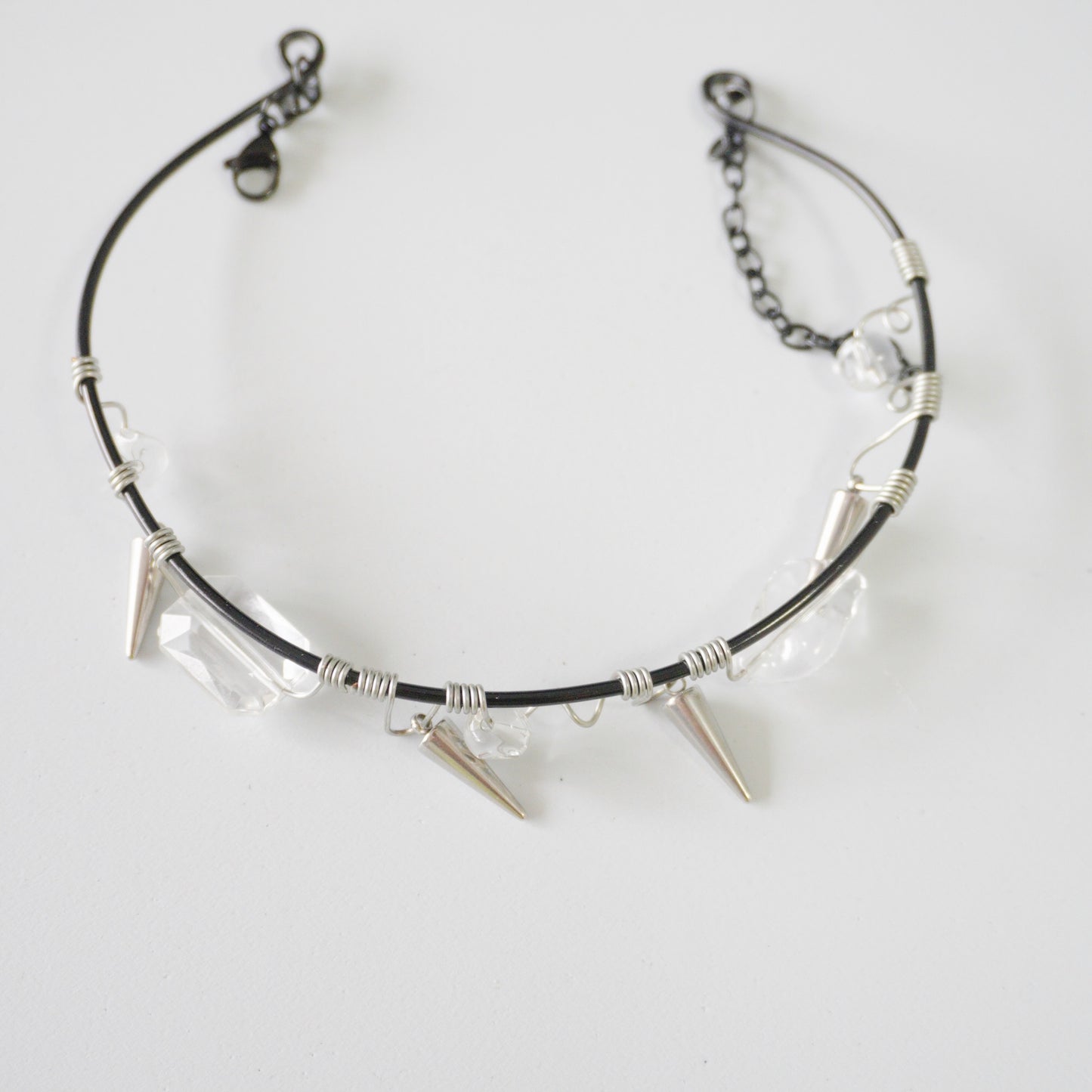 Handmade Wire Wrapped Spike Crystal Choker — Limited Edition