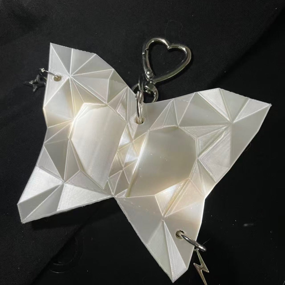 Low Poly Butterfly Photo Holder | 3D Printed Bag Charm